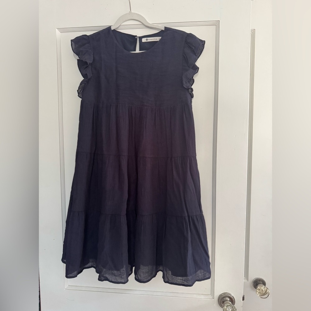 The Impeccable Pig Navy Blue Mini Dress